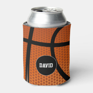 Porta-lata Presente do esporte da textura do basquetebol de