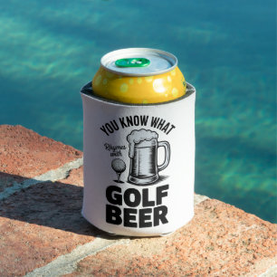 Porta-lata Presente engraçado de golfe cerveja jogador de gol