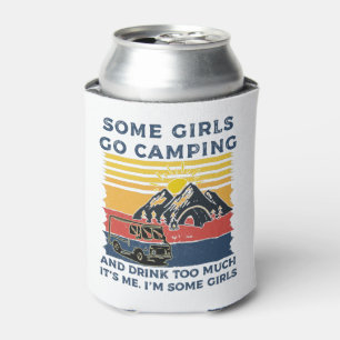Porta-lata Presentes Engraçados Da Menina De Acampamento