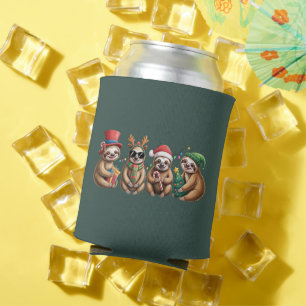Porta-lata Presépio de Natal Engraçado Amante de Preguiça Luz