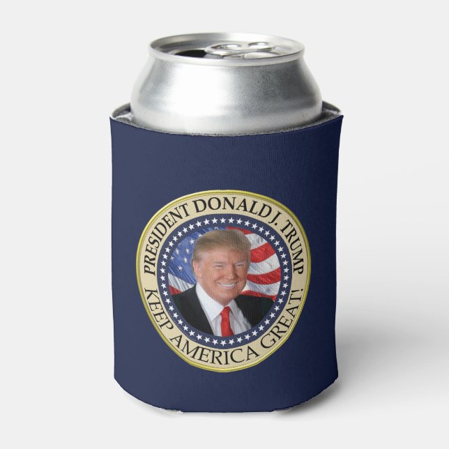 Porta-lata Presidente Donald Trump 2020 Mantenha o Excelente  (Can Front)