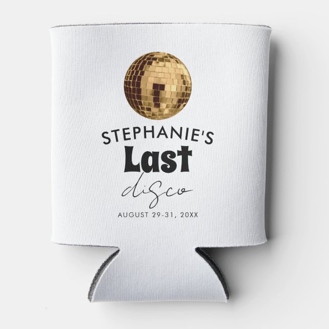 Porta-lata Preto e Branco com Armas de Festas de Solteira com (Frente)