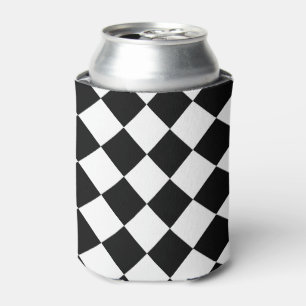 Porta-lata Preto e branco marcado