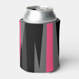 Porta-lata Preto e Cinza rosa