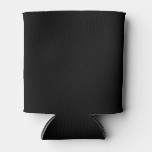 Porta-lata Preto e Creme Cor Sólida