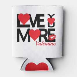 Porta-lata Preto e Vermelho te amam mais