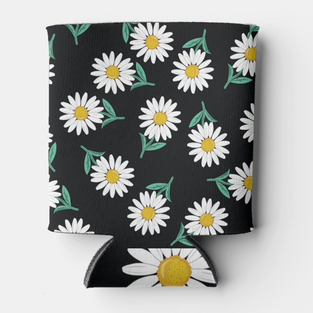 Porta-lata Primavera Daisy: Bolinhas de vindima. (Frente)