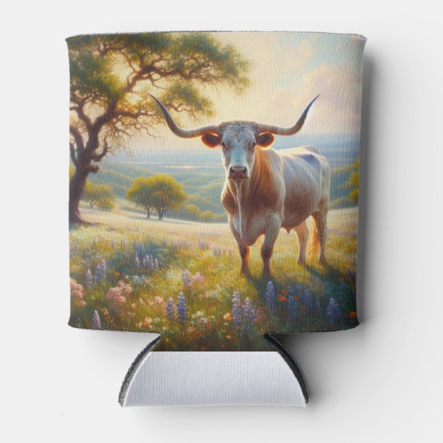 Porta-lata Primavera do Texas longhorn (Frente)