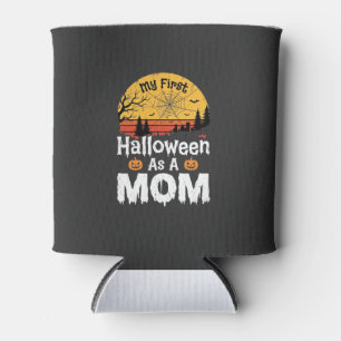 Porta-lata Primeira Mãe de Halloween Design Vintage Pôr do So