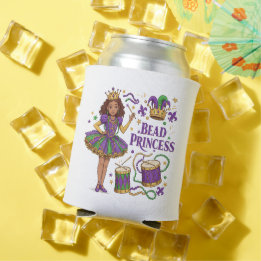Porta-lata Princesa Miçanga - Mardi Gras