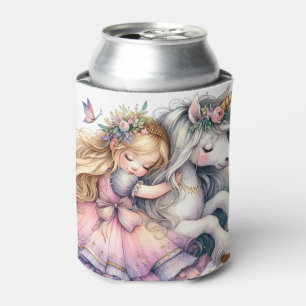 Porta-lata Princesa Unicórnio Pastel Conto de Fadas Fantasia