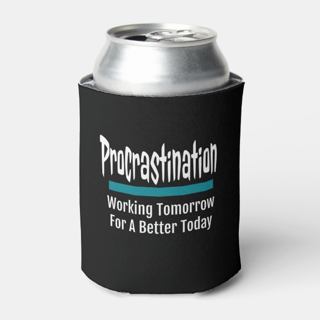 Porta-lata Procrastinação Engraçada (Can Front)