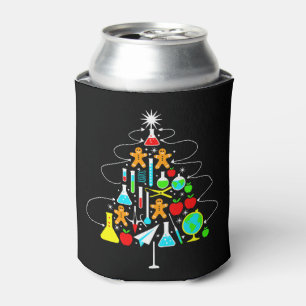 Porta-lata Professor de Ciências do Natal Árvore Química Esco