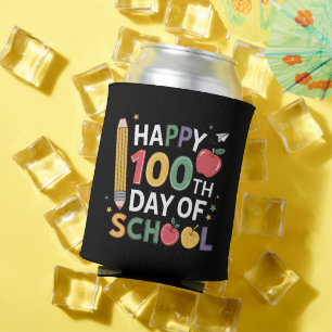 Porta-lata Professores do 100º Dia de Aula Feliz 100 Dias