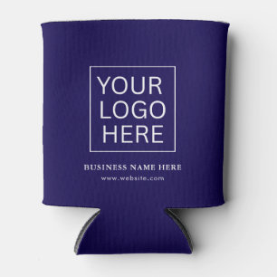Porta-lata Promocional de texto e logotipo personalizado mini