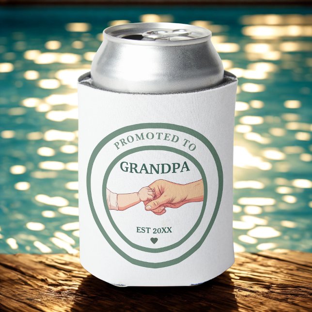 Porta-lata Promoted to Grandpa Est. 20XX Can Cooler (Criador carregado)