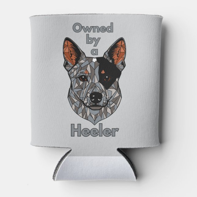 Porta-lata Propriedade de um Heeler (Azul) (Frente)