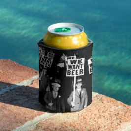 Porta-lata Protesto de Cerveja na Proibição Fotografia Vintag