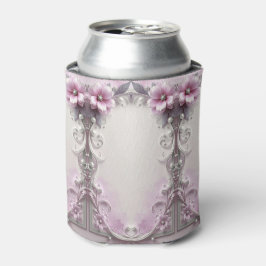 Porta-lata Protetor de Lata Floral Rosa