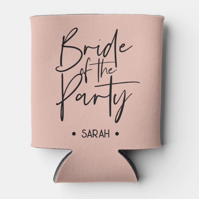 Porta-lata Protetor de Lata Personalizado Rosa Esmaecido Noiv (Frente)