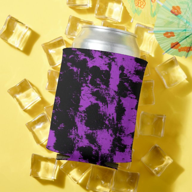 Porta-lata Protetor de Lata Preto Roxo (Verão in situ)