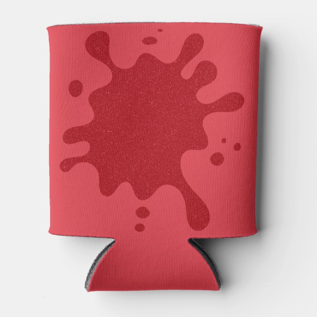 Porta-lata Protetor de Lata Vermelho Personalizado (Frente)