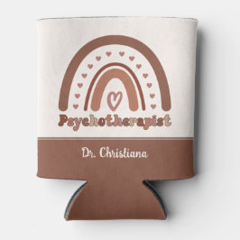 Porta-lata Psicoterapeuta Personalizado do Arco-Íris