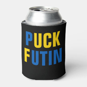 Porta-lata Puck Futin Ucrânia apoia Ucraniano