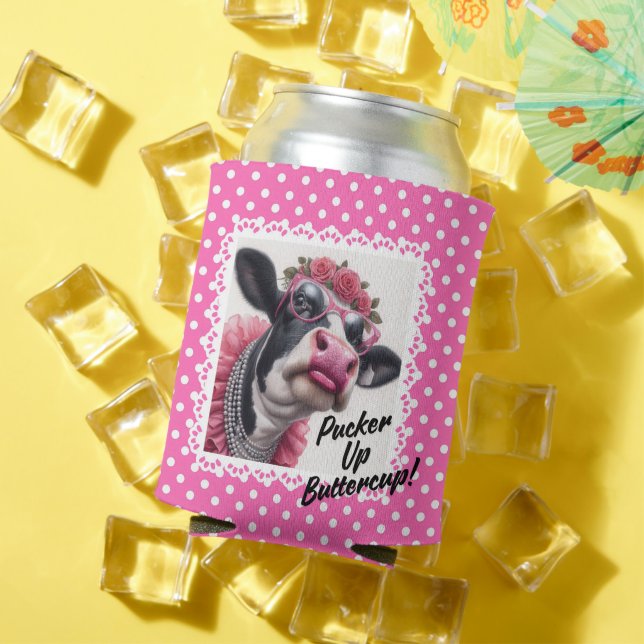 Porta-lata Pucker Para Cima. Cooler Cozy (Verão in situ)