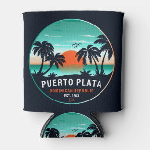Porta-lata Puerto Plata Dominican Retro Sunset Souvenir 60