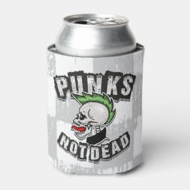 Porta-lata Punks Not Morto Skull Mohawk Punk Rock Rocker