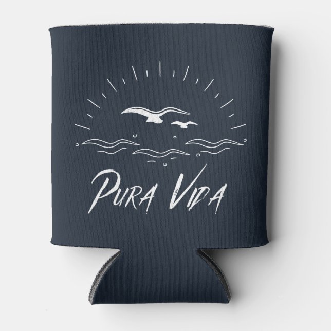 Porta-lata Pura Vida Beach Surfer, Costa Rica (Frente)