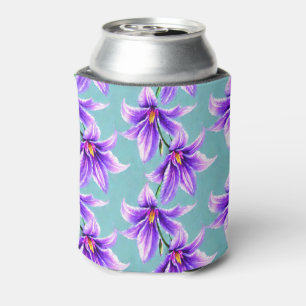 Porta-lata Purple Lilly do padrão do Vale