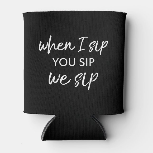 Porta-lata Quando Eu Canto, Você Canta. (Frente)