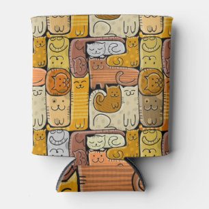 Porta-lata Quebra-cabeça Funny Cats House Sem Olhos