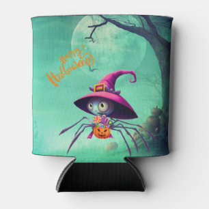 Porta-lata Queda/outono/aranha/bruxa/halloween