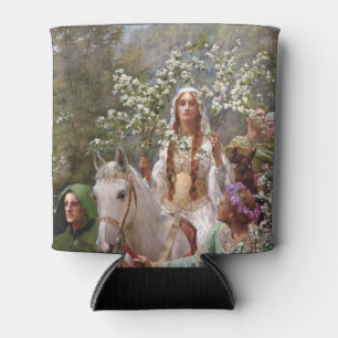 Porta-lata Queen Guinevere's Maying c. 1900, por John Collier