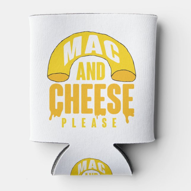 Porta-lata Queijo de macarrão amarelo para crianças Mac e que (Frente)
