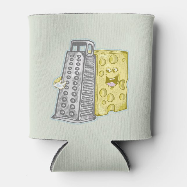Porta-lata Queijo engraçado e pasta de queijo (Frente)