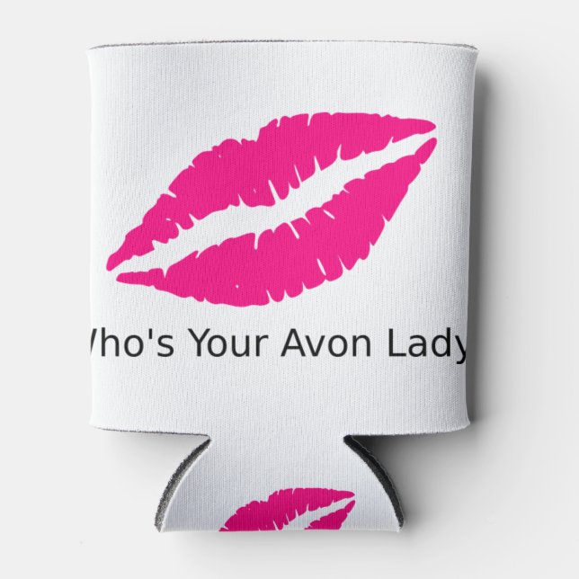 Porta-lata Quem são os seus Lábios Avon Lady (Frente)