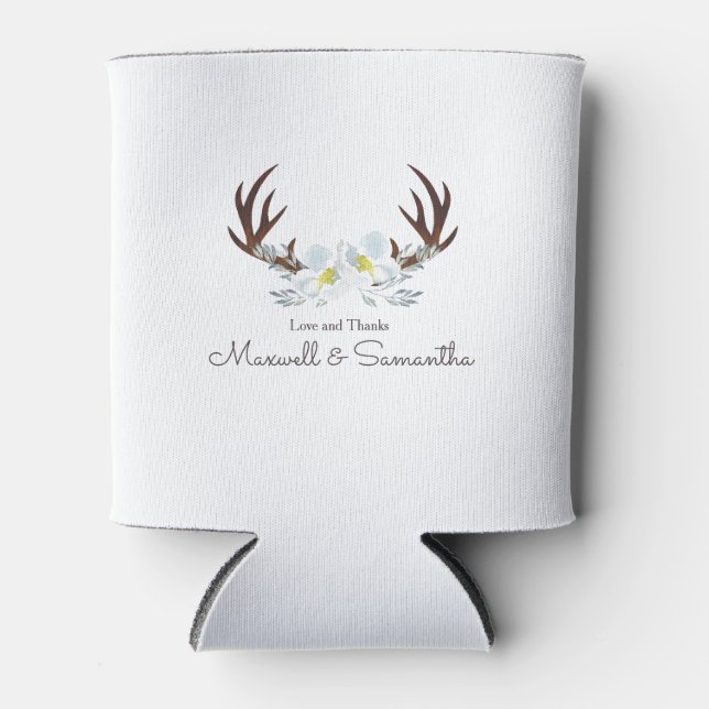 Porta-lata Querido Casamento Russo Antler (Frente)