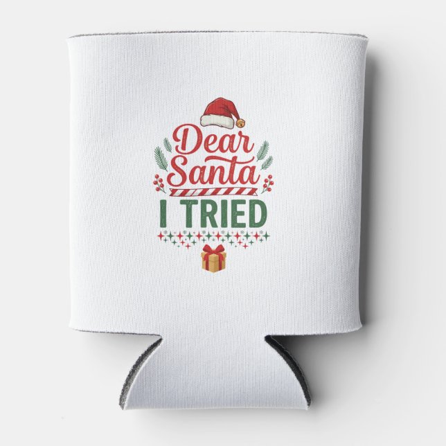 Porta-lata Querido Papai Noel Tentou Caixa de Presente de Cha (Frente)