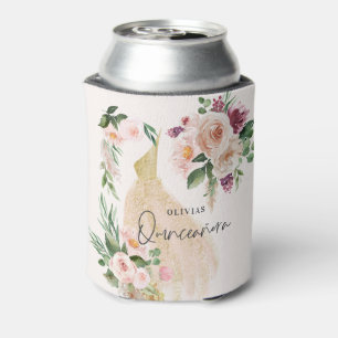 Porta-lata Quinceañera, aniversário de vestidos florais, ci