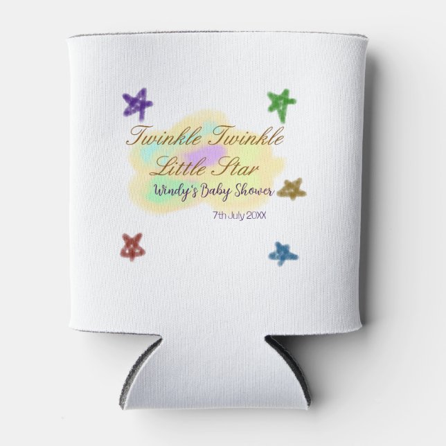 Porta-lata Rainbow clouds twinkle Twinkle Little Star baby (Frente)