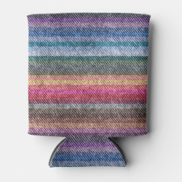 Porta-lata Rainbow Denim Pattern