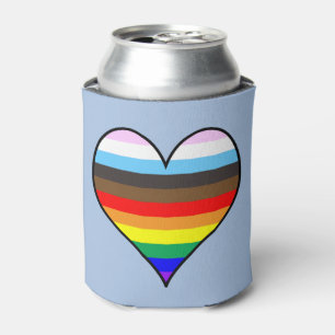 Porta-lata Rainbow Heart