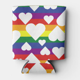 Porta-lata Rainbow Heart Coolsie