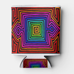 Porta-lata Rainbow Kuna Indian Mola