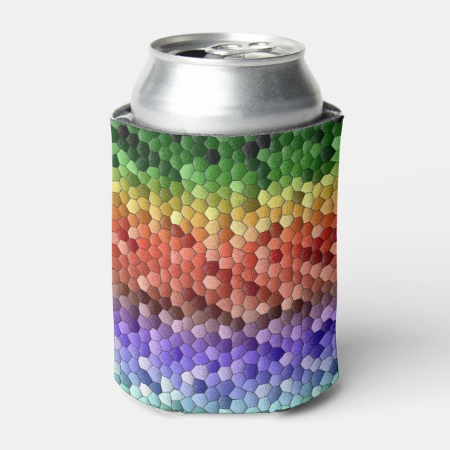 Porta-lata Rainbow Mosaic Pattern (Can Front)
