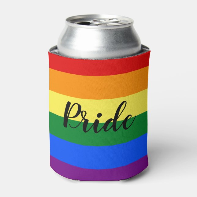 Porta-lata Rainbow Pride Can Cooler (Can Front)